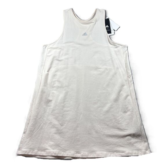 adidas x Zoe Saldana NWT Athletic Tank Dress Racerback Wonder White XL I169 - Picture 1 of 11